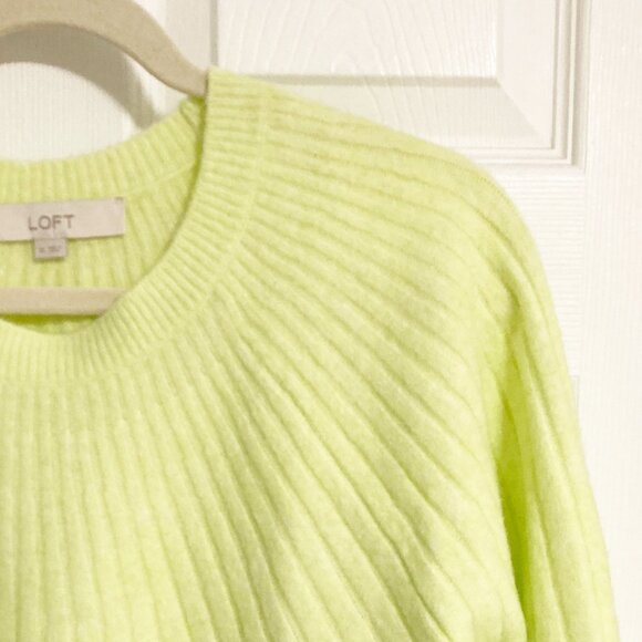 Loft Modern Ribbed Sweater NWOT Size XL - Picture 5 of 8